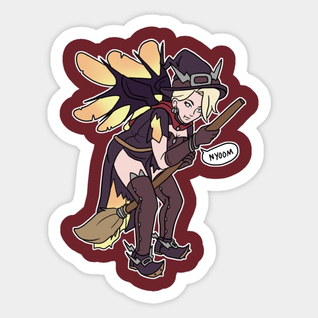 Witch Mercy NYOOM Sticker by LovelyKouga